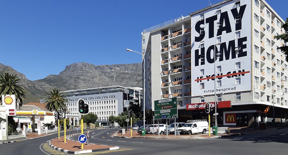 Virus billboards in Cape Town, South Africa. 